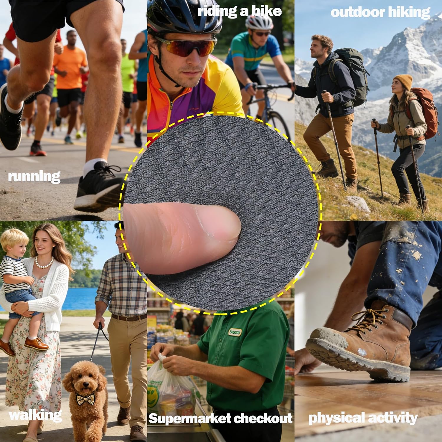 Wide Toe Box Insoles for Barefoot Shoes, Shock Absorbing Breathable Memory Foam Replacement Insoles, Comfort Fit for Wide Feet & All-Day Wear (1, Men 8-8.5 | Women 9-9.5(10.63")(27CM))