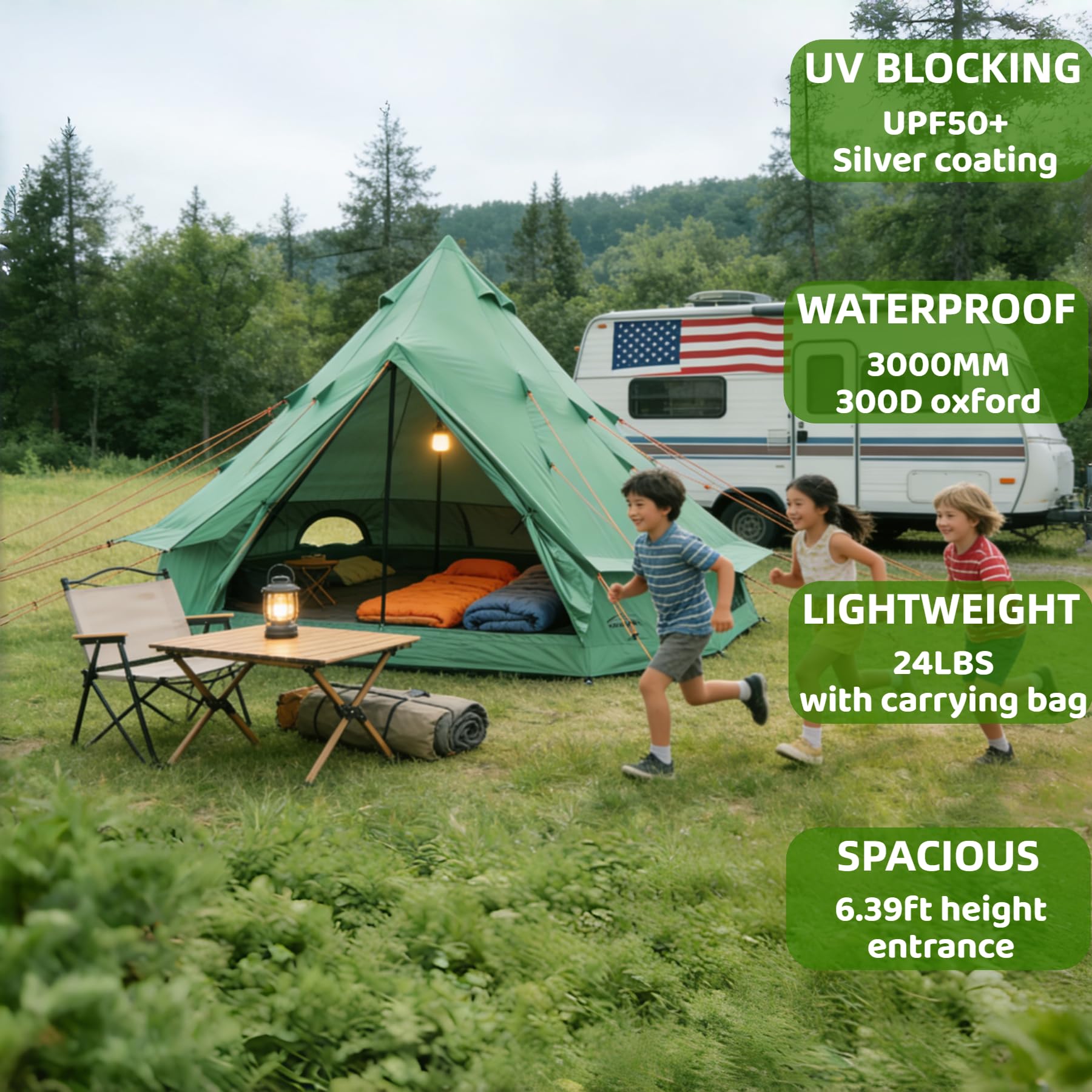 Amazon.com : DANCHEL OUTDOOR B1 Portable Yurt with Footprint
