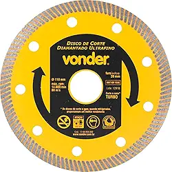 Vonder, Disco De Corte Diamantado, 110 Mm, Para Porcelanato, Ultrafino.