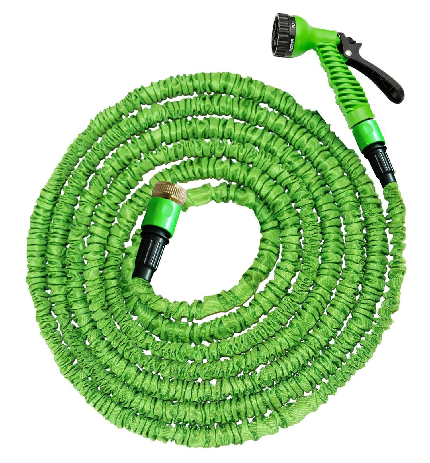 ANSIO 100 Ft Garden Hose Pipe Expandable Hose Pipe | Super Light Weight Expandable Hose Pipe | Natural Latex Triple Layer | 7 Setting Sprayer | Expanding Hose | Magic Hose Expands up to 30 metres