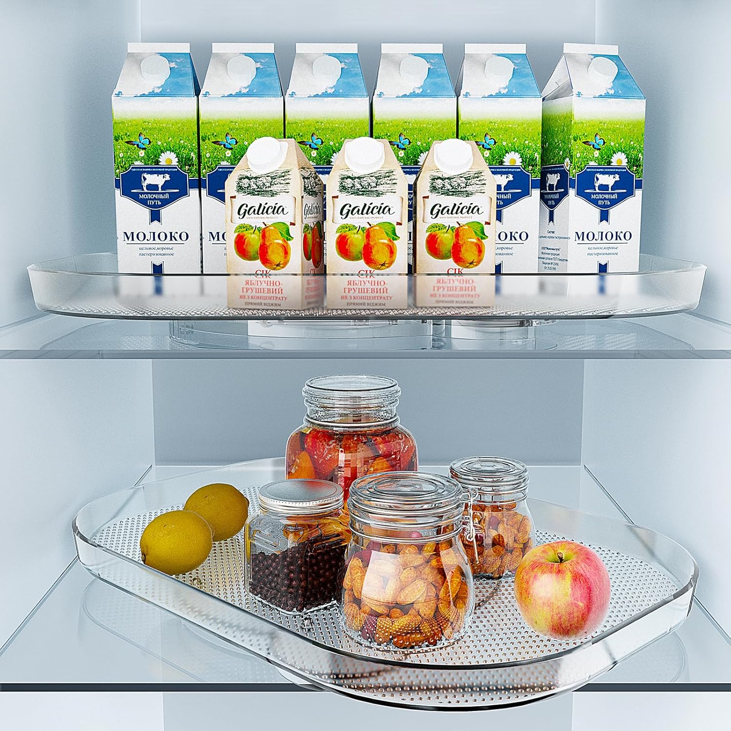 Amazon.com - Zekeson Lazy Susan Turntable for Refrigerator, Sliding and ...