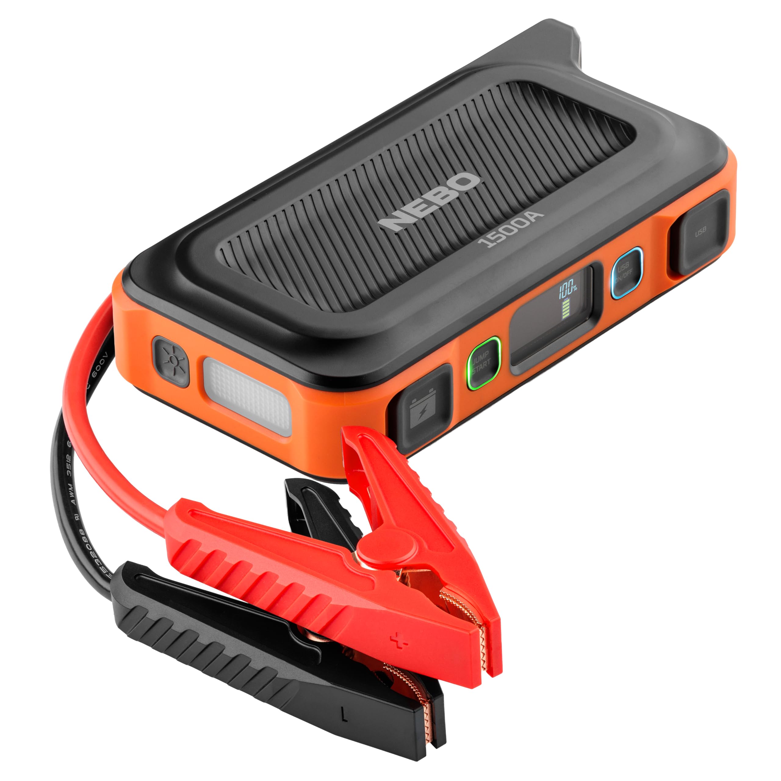 NEBO 1500A Portable Car Battery Jump Starter 29 9Wh Power Supply Jump Box Restarts 12V Trucks SUVs 30
