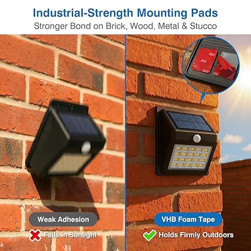 Miniatura 3 de Heavy Duty Double-Sided Adhesive Pads – 48 Pre-Cut Foam Mounting Squares with Adhesion Promoter, Heat & Weather-Resistant Tape for Outdoor Lights,