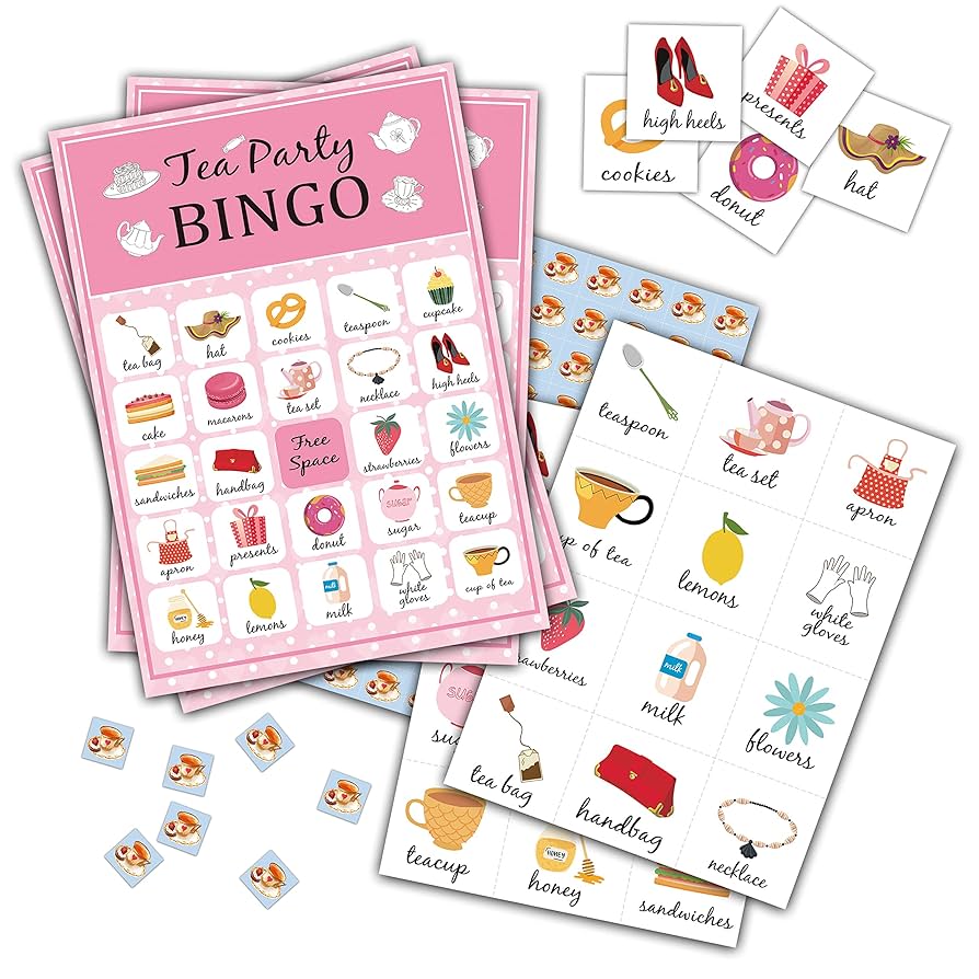 amazon-com-levitatinyear-tea-bingo-game-blush-pink-themed-party-games-with-24-players-garden-tea-party-favors-for-family-scrumptious-party-supplies-activities-home-kitchen for Free Printable Tea Party Bingo Amazon.com: Levitatinyear Tea Bingo Game, Blush Pink Themed Party Games with 24 Players, Garden Tea Party Favors for Family, Scrumptious Party Supplies Activities : Home & Kitchen for Free Printable Tea Party Bingo