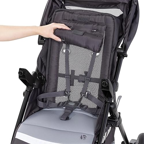 Miniatura 9 de Baby Trend Sonar Seasons - Cochecito individual de viaje con toldo, color gris libertad