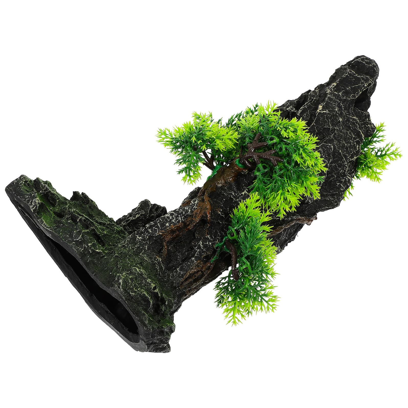 Toddmomy Decorazione per Acquario in Resina Dura e Liscia, Paesaggio Roccioso Simulazione Montagna Grotta Nascondiglio per Pesci, Ornamento Stabile per Acquari, Laghetti e Ambienti