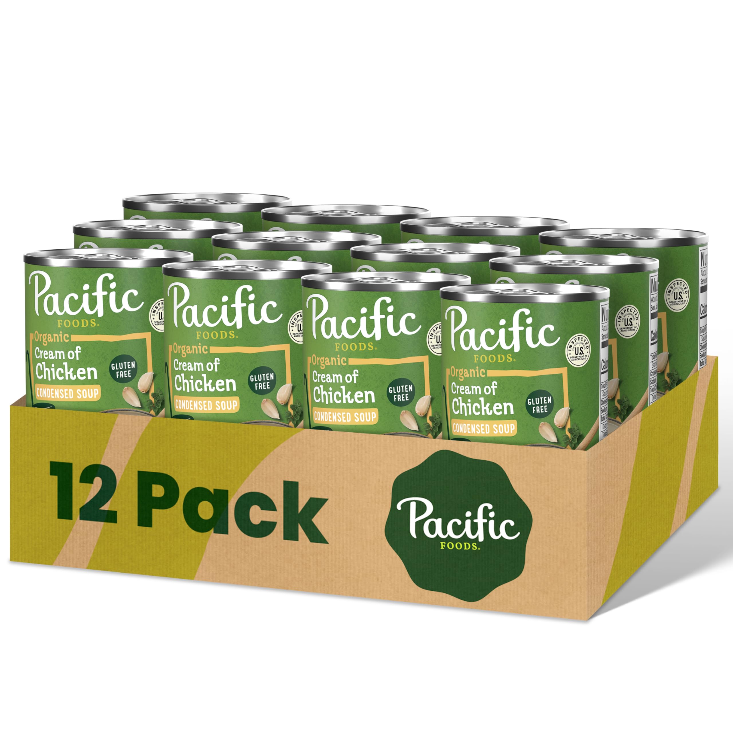 Pacific Foods Organic Cream of Chicken Soup, 10.5 oz Can (Case of 12)