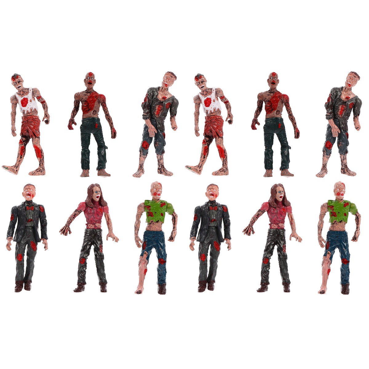 Zombie フィギュア　3体セット McFarlane Toys The Walking Dead AMC TV Bloody Zombie 3-Pack Action