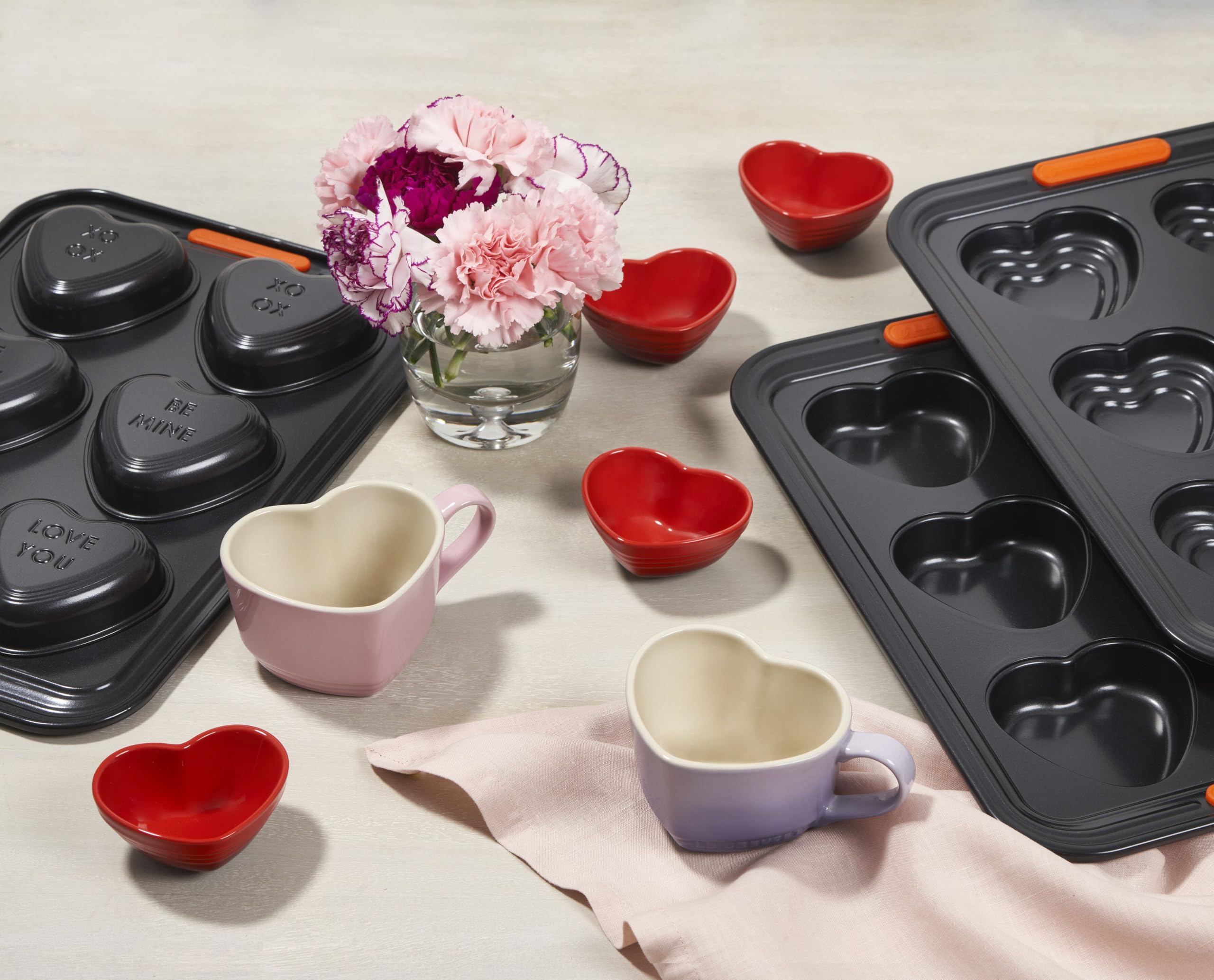Amazon.co.jp: Le Creuset ストーンウェア ミニハートピンチボウル 4個