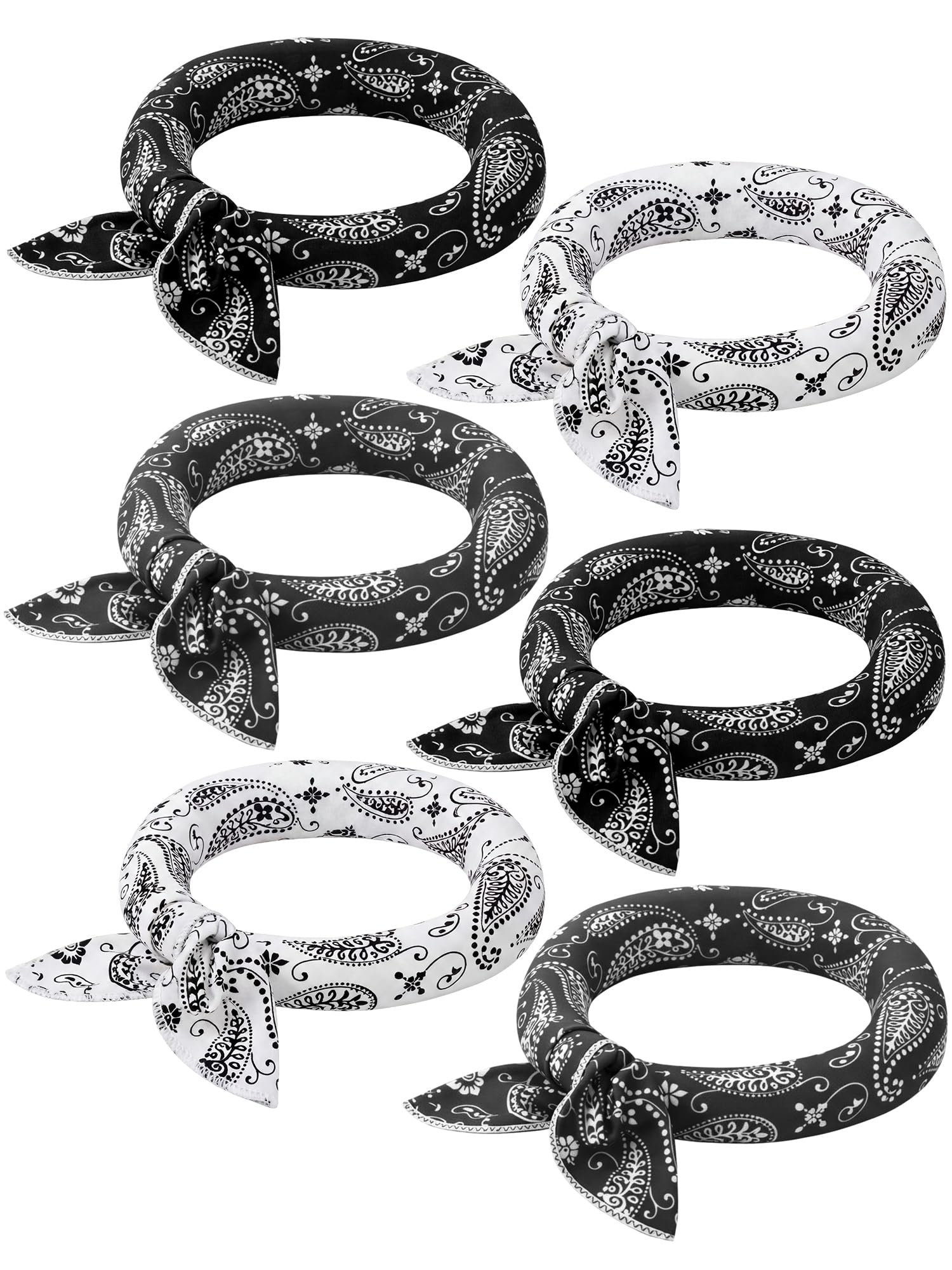 Coume 6 Pack Cooling Neck Wraps, Cooling Bandana