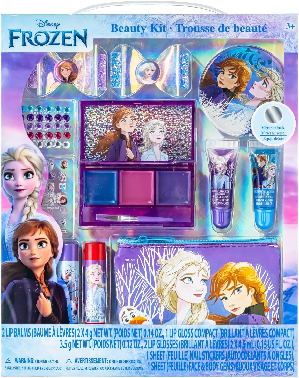 Set De Maquillaje Barbie Para Niñas - Kit Con Brillos, Esmaltes Y Bálsamos Labiales No Tóxicos (Mayores De 3 Años)