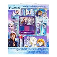 Vista 1 de Set de Maquillaje de Belleza Super Sparkle de Disney Frozen para Niñas con Clips, Brillo de Labios, Pegatinas de Uñas, Bálsamo Labial, Gemas de Uñas