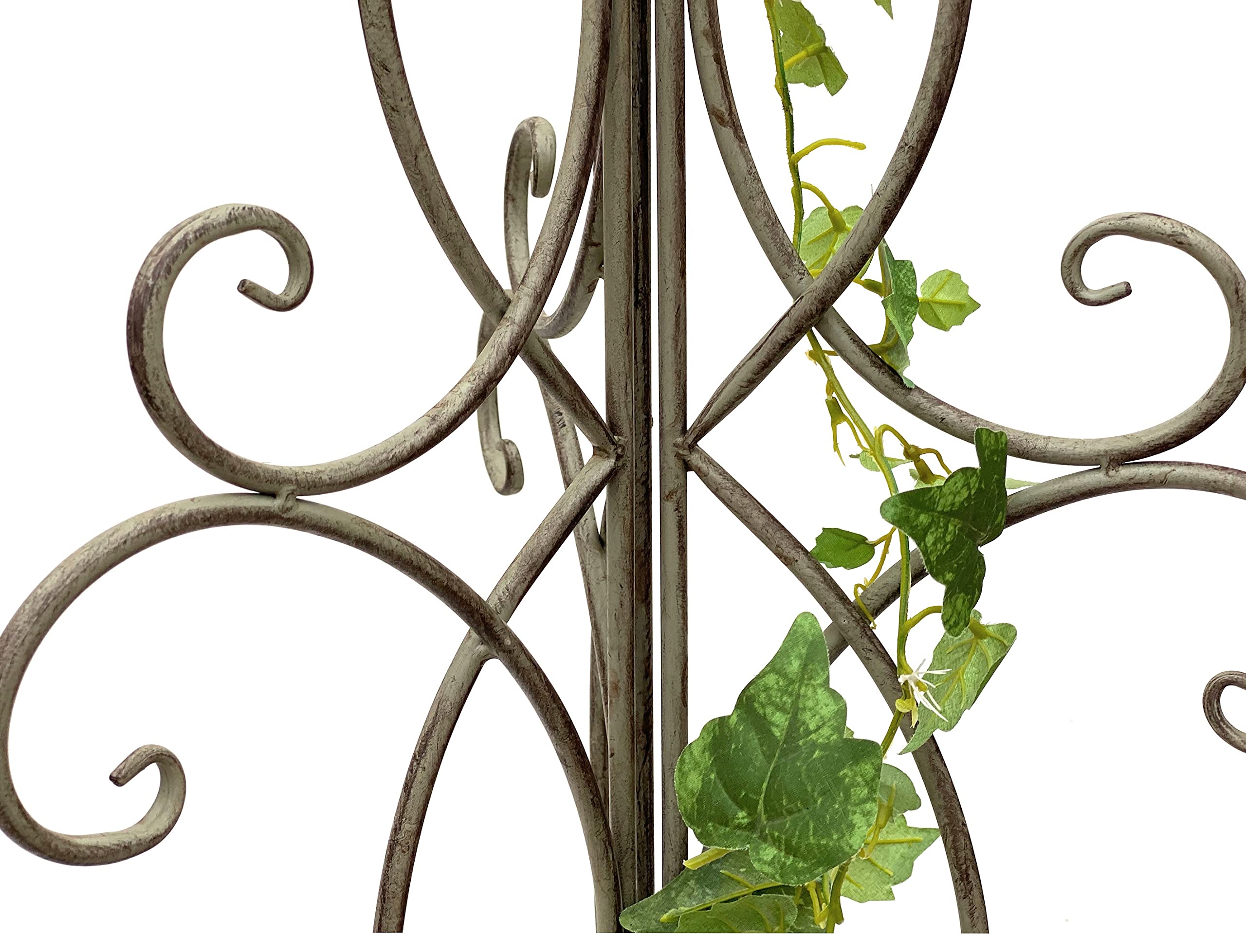 DanDiBo Rankhilfe Metall Rankgitter 125 cm 93998 Kletterhilfe Bodenstecker Blumenhalter Ranksäule