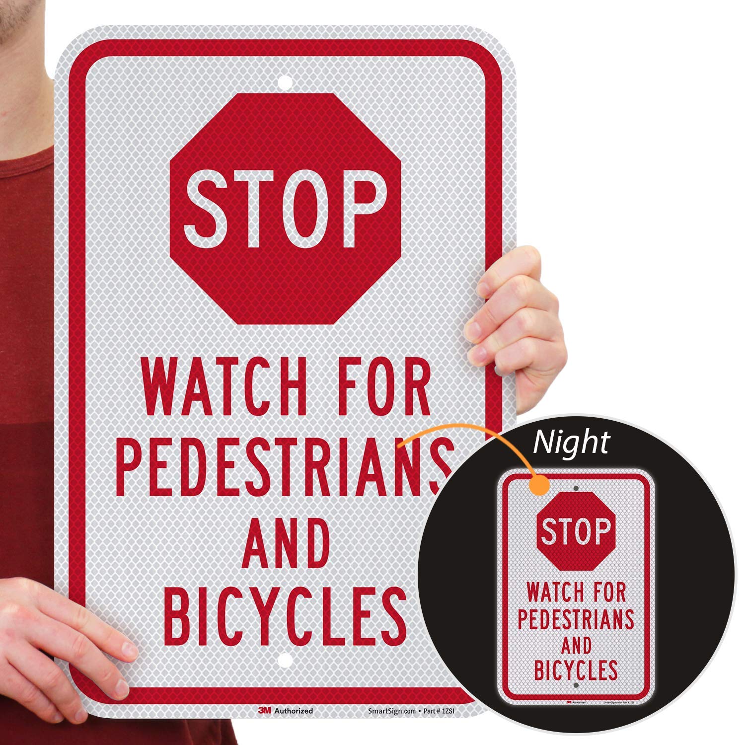 Amazon.com: SmartSign 18 x 12 inch “Stop - Watch For