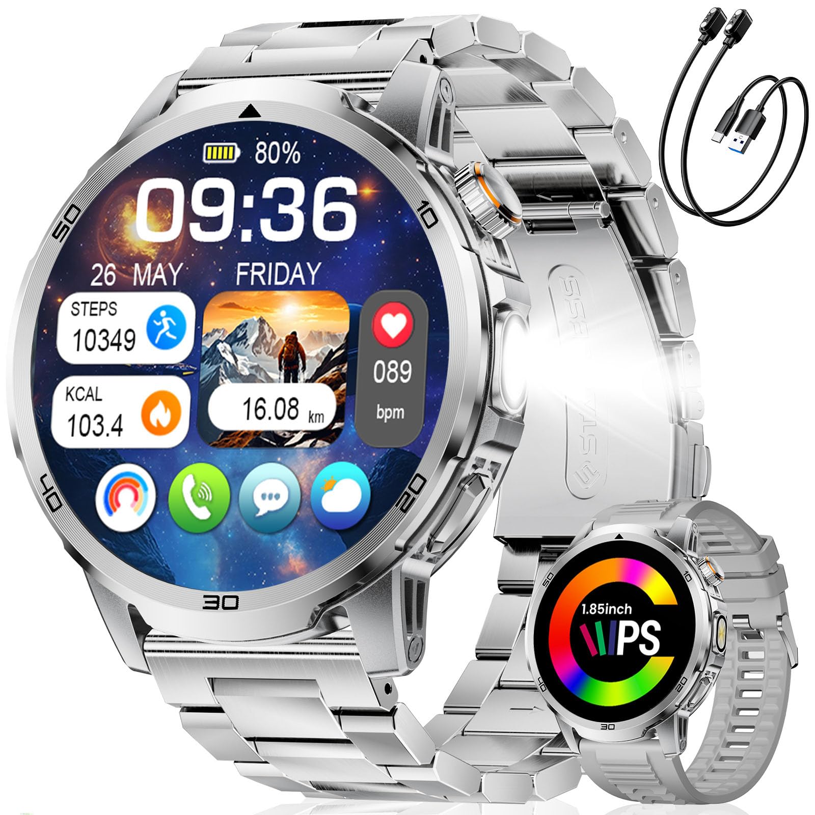 CHOOSETIME Military Smart Watch