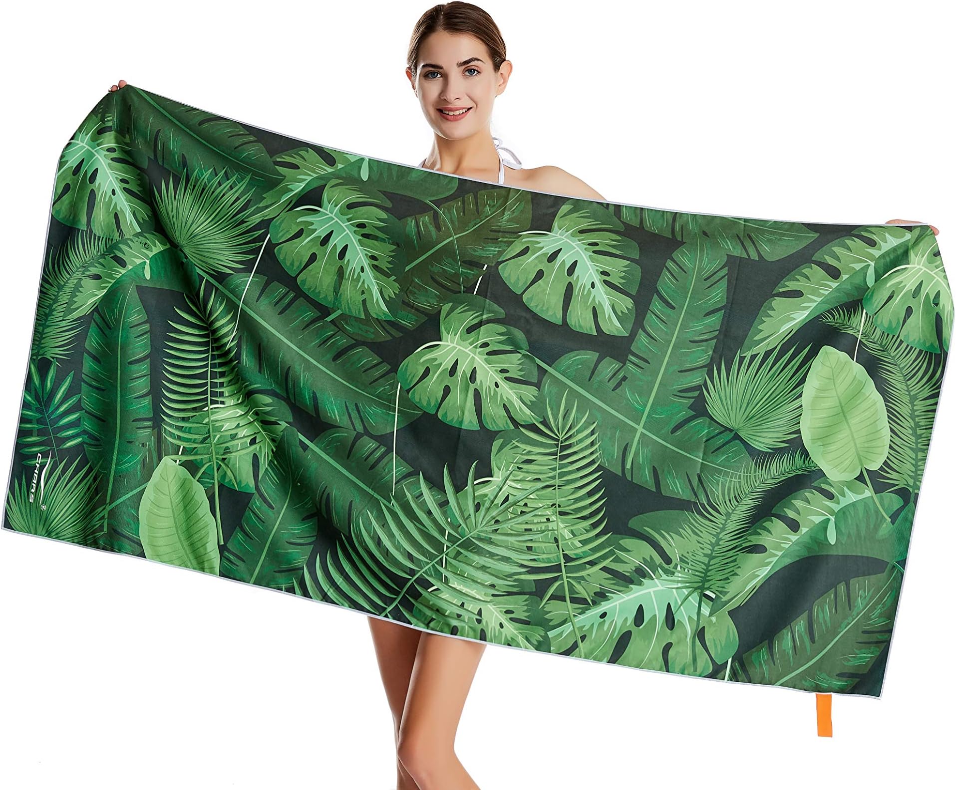 CHARS Microfiber Quick Drying Beach Towel with a Carrying Bag Super Absorbent & Sand Free Towel for Kids Teens Adults Travel Gym Camping Pool Yoga Outdoor and Picnic(63"×31")