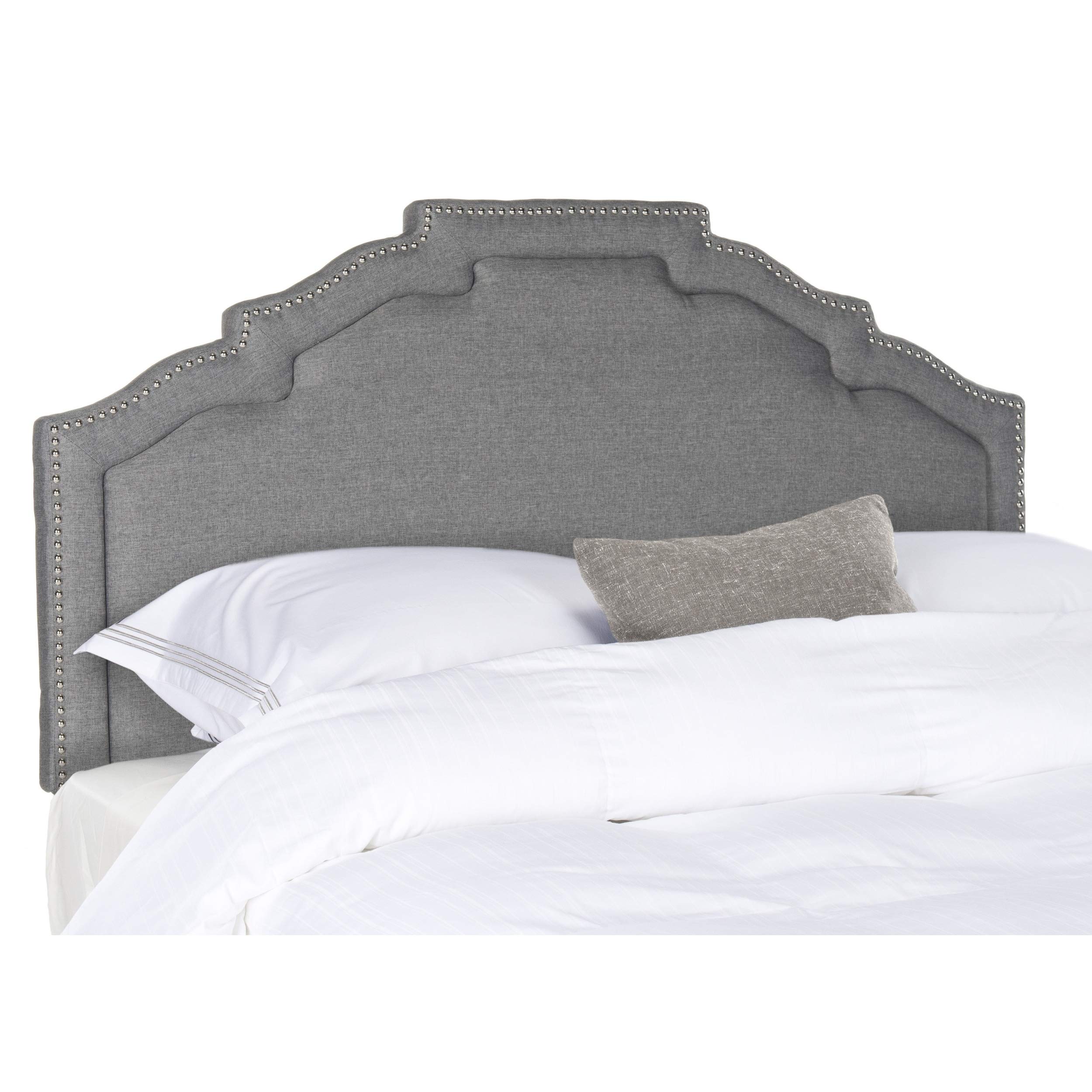 Safavieh Mercer Collection London Winged Upholstered Headboard - Twin Size, Taupe Fabric - View #12