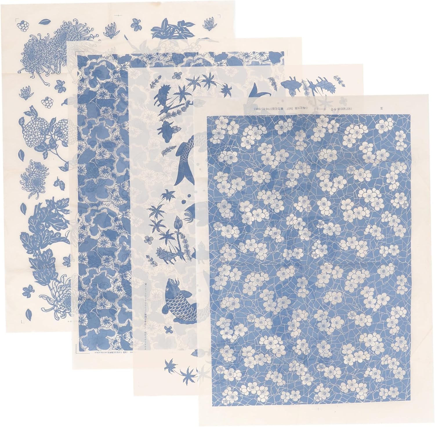 TEHAUX 8 Sheets Burnt Pottery Stickers Printable Transfer Paper Black Anklets for