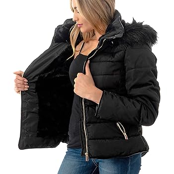 Amazon.com: Fashionazzle Women's Short Puffer Coat with