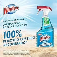 Vista 5 de Windex Spray Limpiador de Vidrio y Ventanas en Botella, Embalaje Diseñado para Prevenir Fugas y Roturas, Spray de Limpieza de Superficies, Aroma