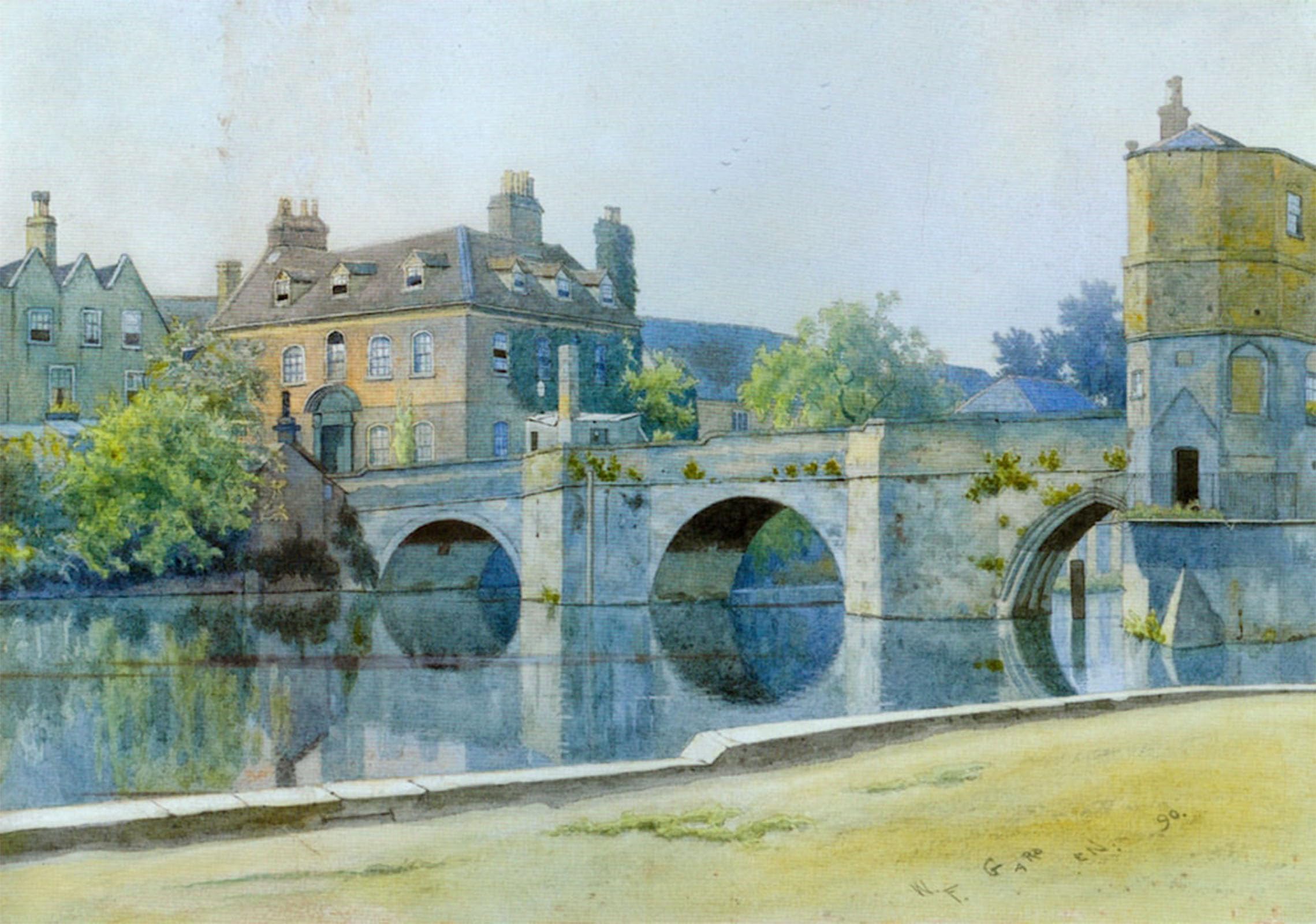 Pintura al óleo fina de William Fraser Garden en un lienzo decorativo de 60x90cm 5