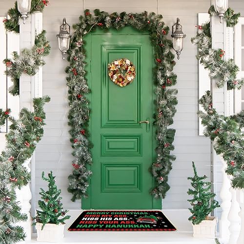 Vista 6 de Regalo de vacaciones de Navidad de National Lampoon, alfombra divertida para puerta de vacaciones, decoración de mercadería de las vacaciones