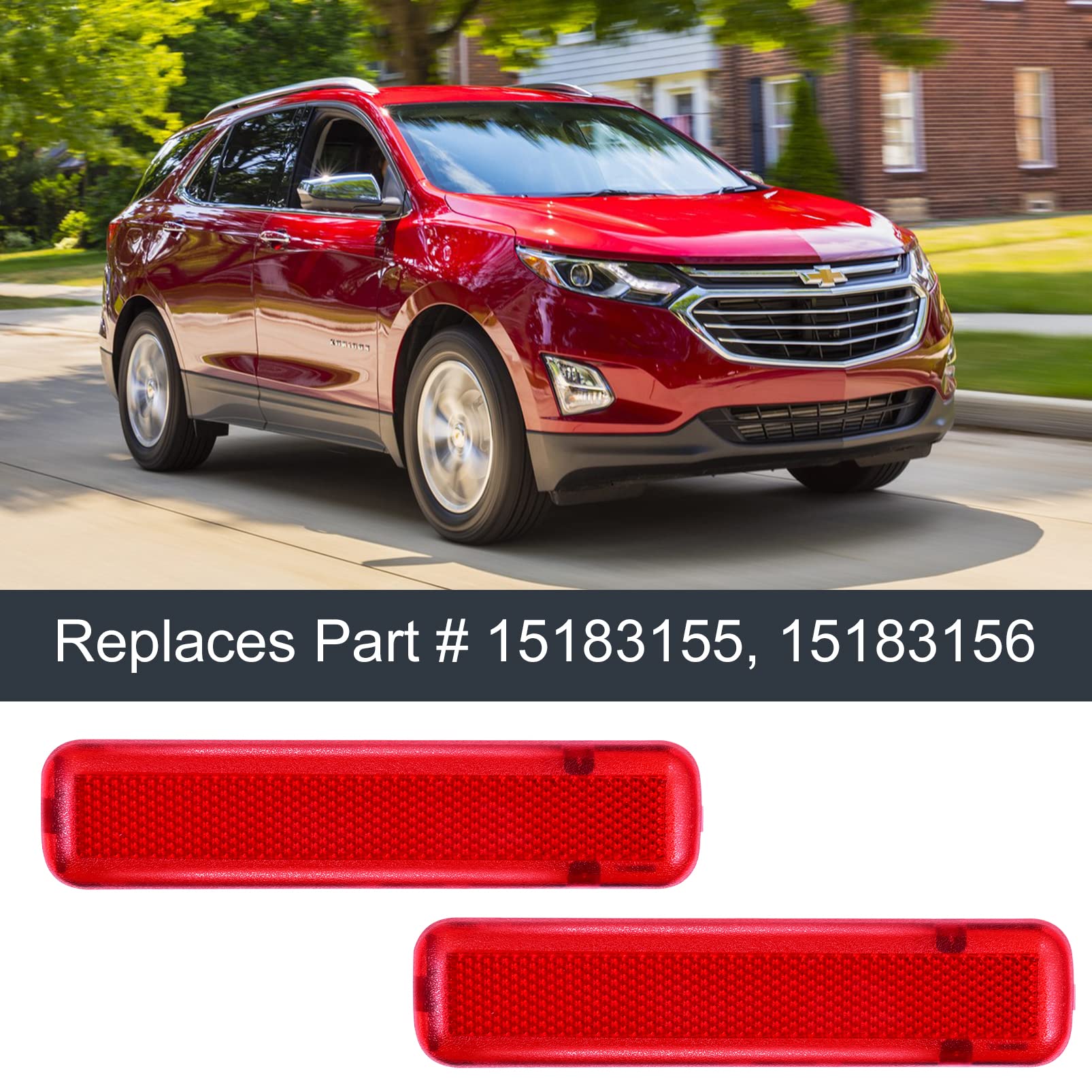 Vehicle Reflectors With Center Mount 2-Inch Round Red/Amber Reflectors ...