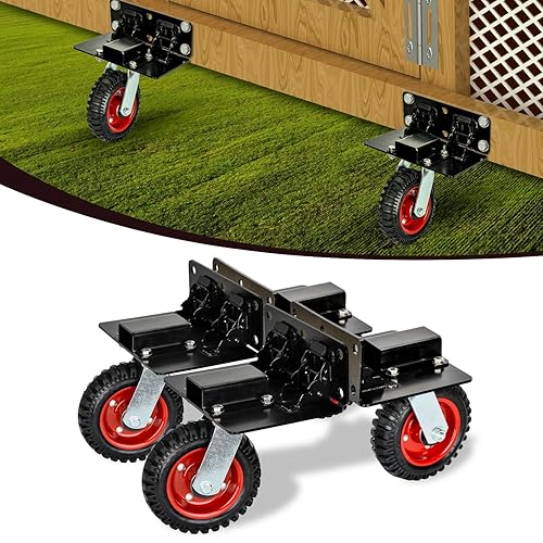 TOPOWN Chicken Tractor Mobility with Wheels Lift Kit Set of