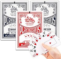 Vista 1 de Juego de cartas de juego con revestimiento de plástico, paquete de 3 cartas especiales No. 976 para póker, noches de juego, blackjack, fiestas