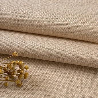 TinaKim Canvas Upholstery Fabric, Faux Linen Type Cloth Material,for Couch Chair Seat Repair (Beige 3, 2 Yard (57x 72 inch))