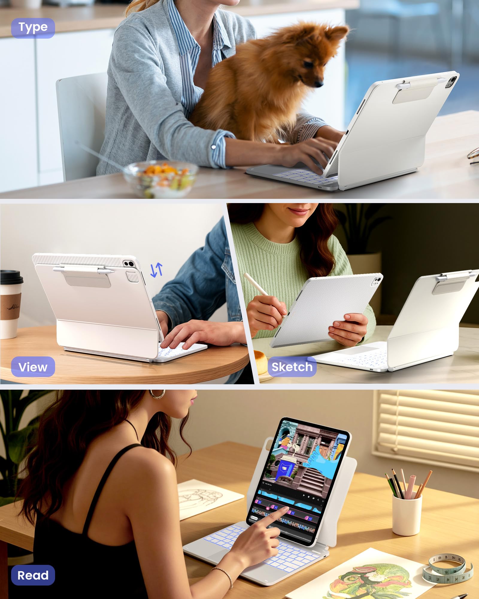 Amazon.co.jp: typecase Edge+ キーボードケース iPad Pro 13インチ