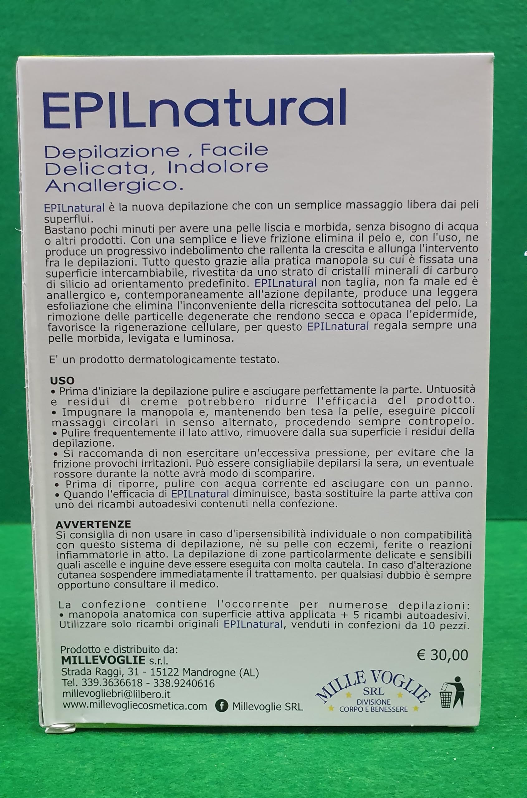 Depilazione Indolore Epilnatural kit