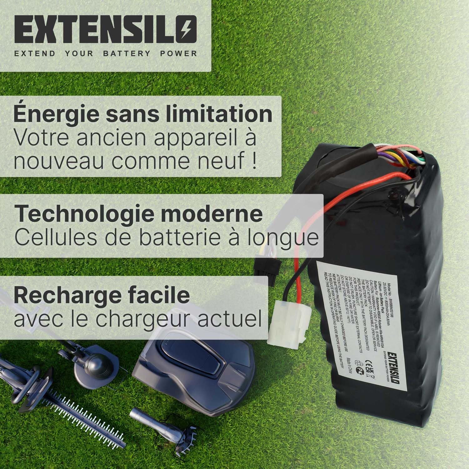 Batterie Compatible avec Robomow RS625