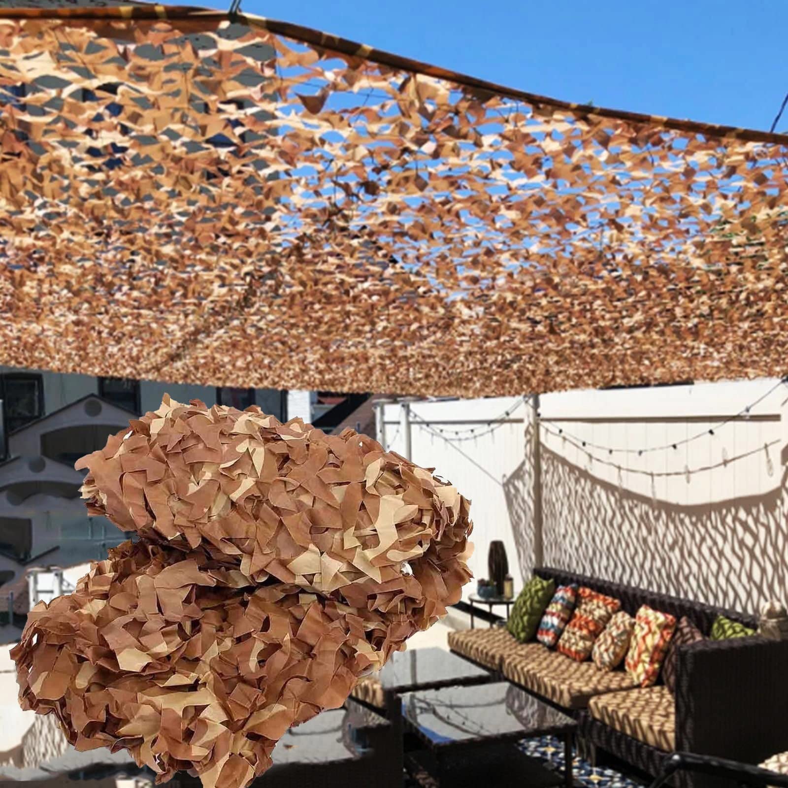 Oudini 5*8M/16.4*26.2Ft Military Camouflanetting, Outdoor Camouflanet, For Camping, Hunting, Blinds, Party, Privacy Screen/5 * 8M/16.4 * 26.2Ft