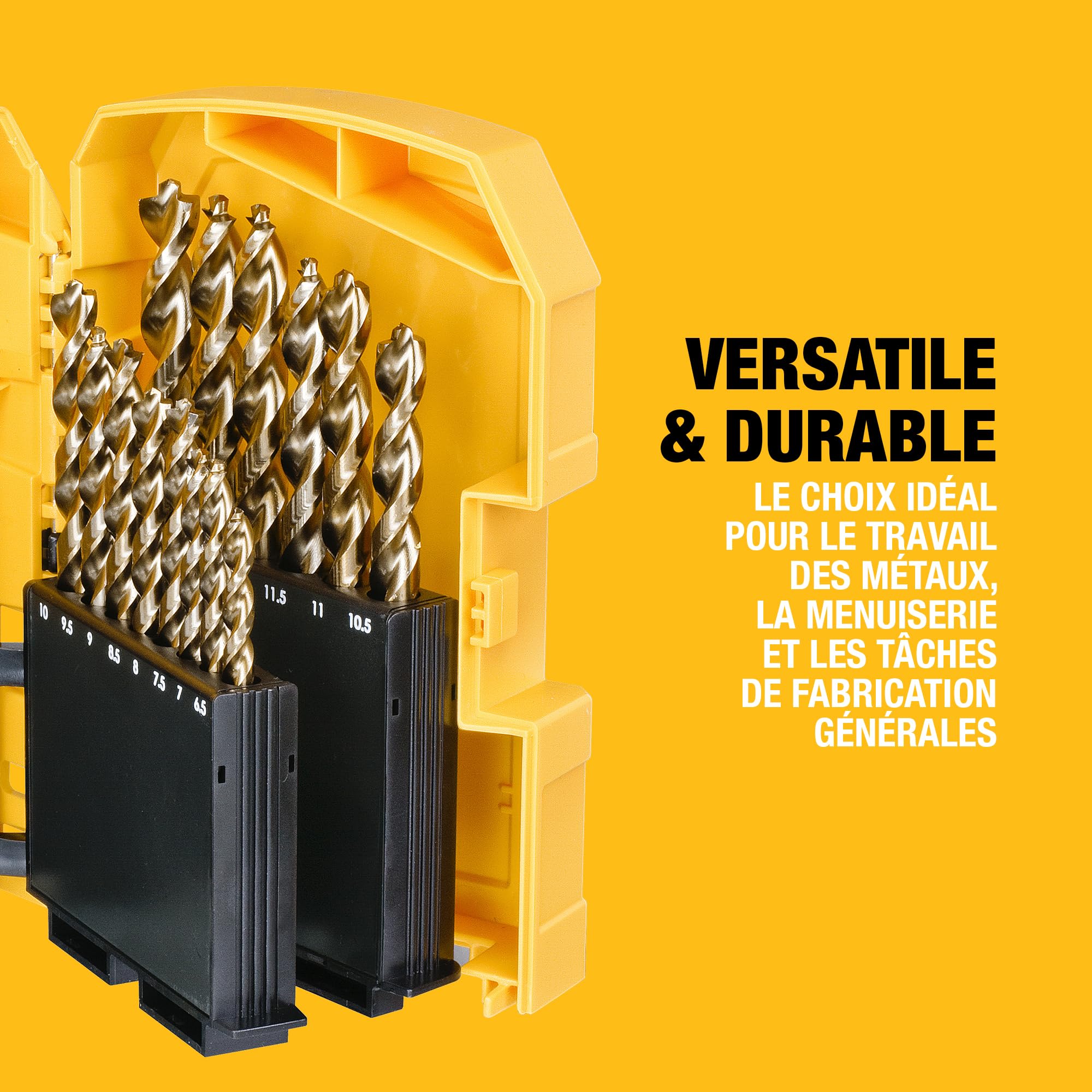 DEWALT - Foret métal HSS-G - Coffret de 29 pièces, DT7926-XJ