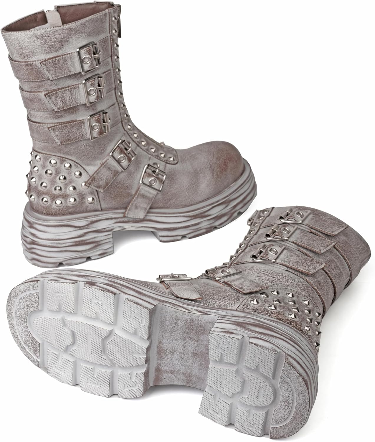 Mid Calf Boots for Women Chunky Sole Vintage Antique Western Boots Classic Retro Navy Cowgirl Boots Women - Image 8