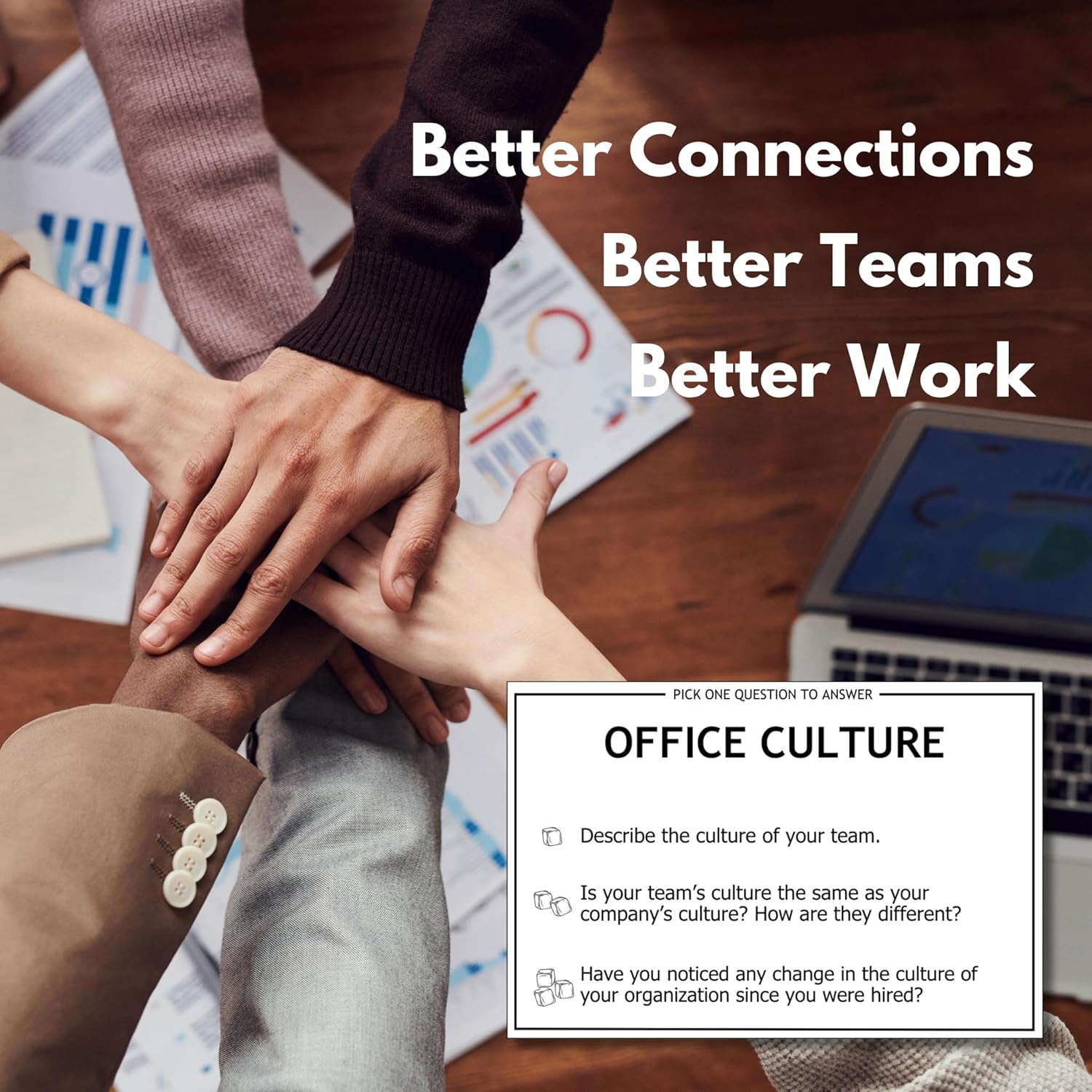 Office Icebreakers – Fun & Fast Conversation Cards for Work Team Building | Energize Meetings, Build Stronger Teams, and Make Work Cooler