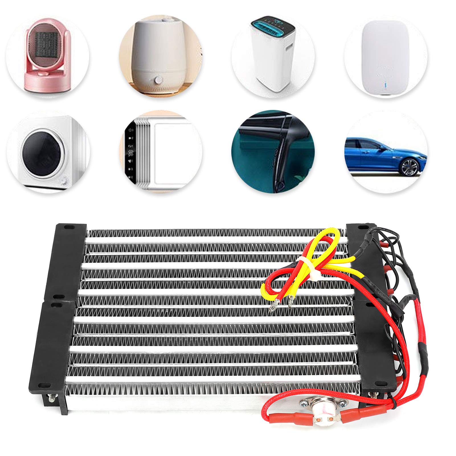 FTVOGUE Calentador de Aire de Cerámica PTC, Calentador PTC Aislado CA 220 V 3000 W Elemento Calefactor de Cerámica de Aluminio con Temperatura Constante Automática para Aire Acondicionado