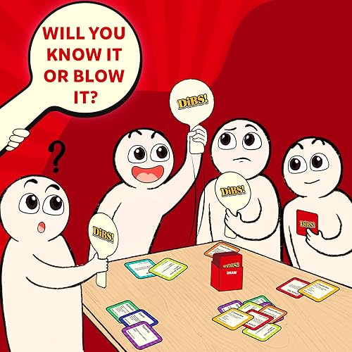 Miniatura 7 de Skillmatics Juego de cartas DIBS, juego de trivia de ritmo rápido, divertido y educativo para familiares, amigos y fiestas, pensamiento rápido, 10