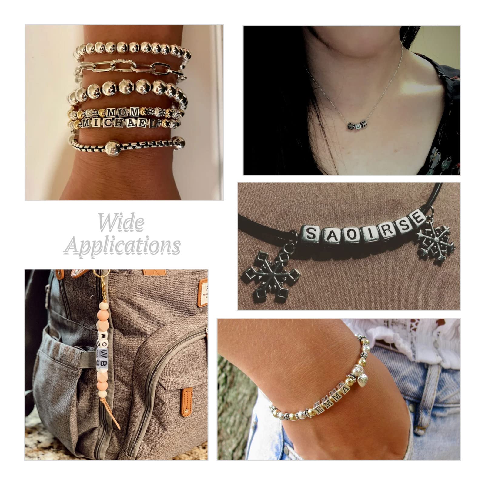 Cheriswelry Lot De 100 Perles Cubiques En Acier Inoxydable Massif