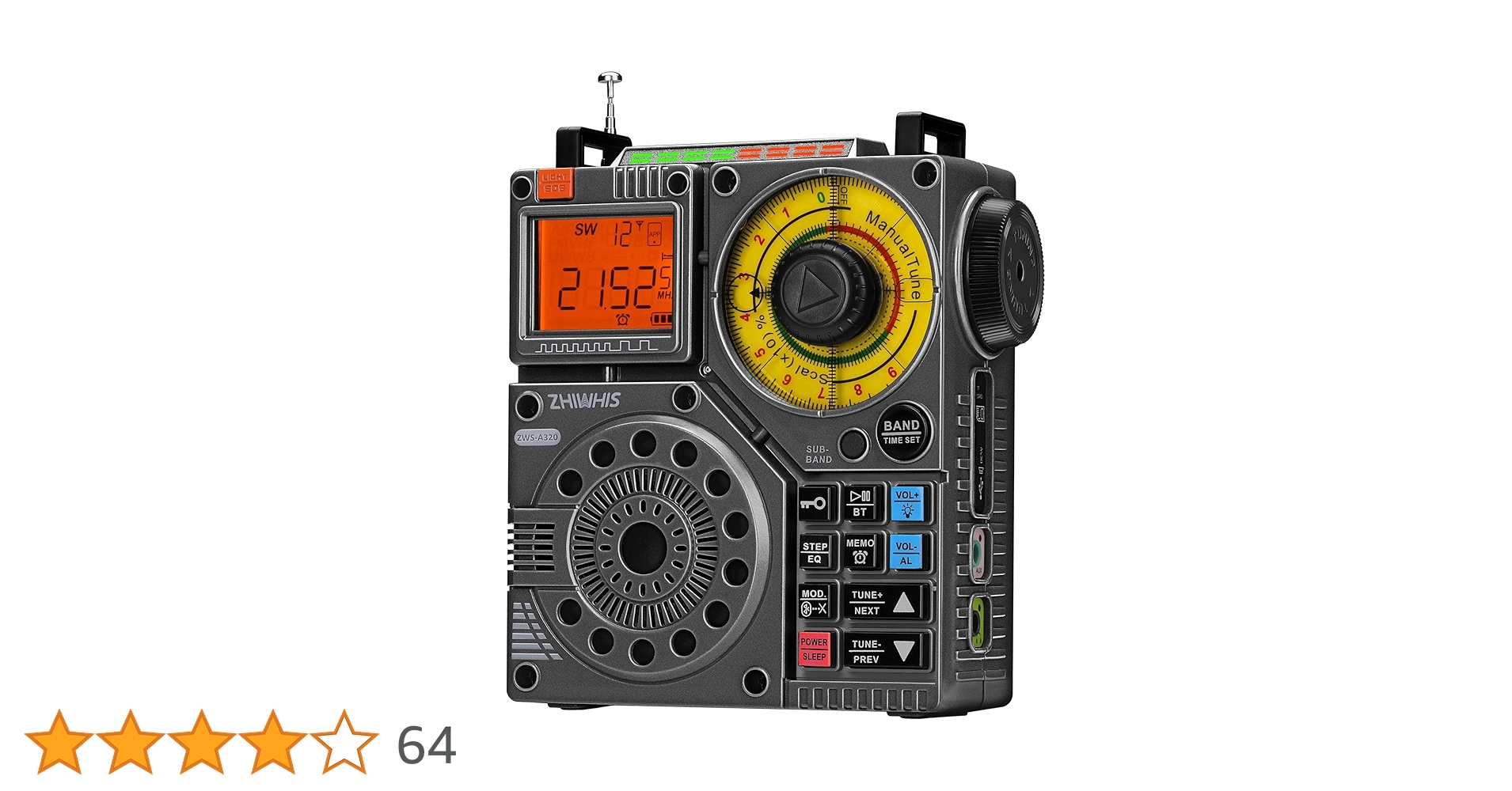 ZHIWHIS ZWS-A320 多機能ラジオチューナー Amazon | ZHIWHIS Bluetoothスピーカー BCLラジオ 短波受信機