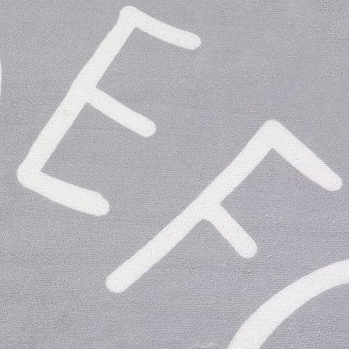 Miniatura 6 de STARUIA Hexagon ABC - Alfombra de juego para niños, 55 x 47 pulgadas, color gris, lavable, para guardería, castillo, alfombra educativa