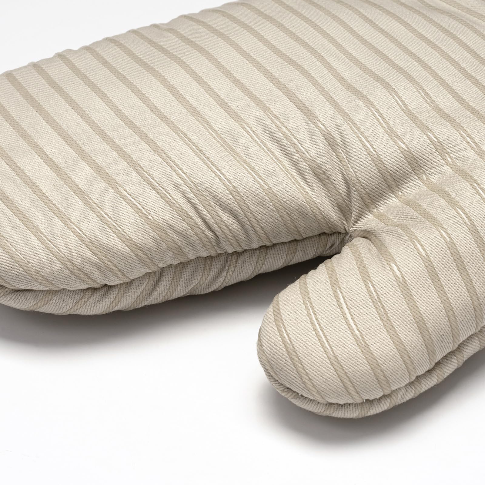 Guantes para horno, 2 guantes de horno de algodón texturizado de silicona antideslizante, resistentes al calor, 500 °F con forro de tela de rizo suave, 7 x 14.3 pulgadas, diseño de puño de 9