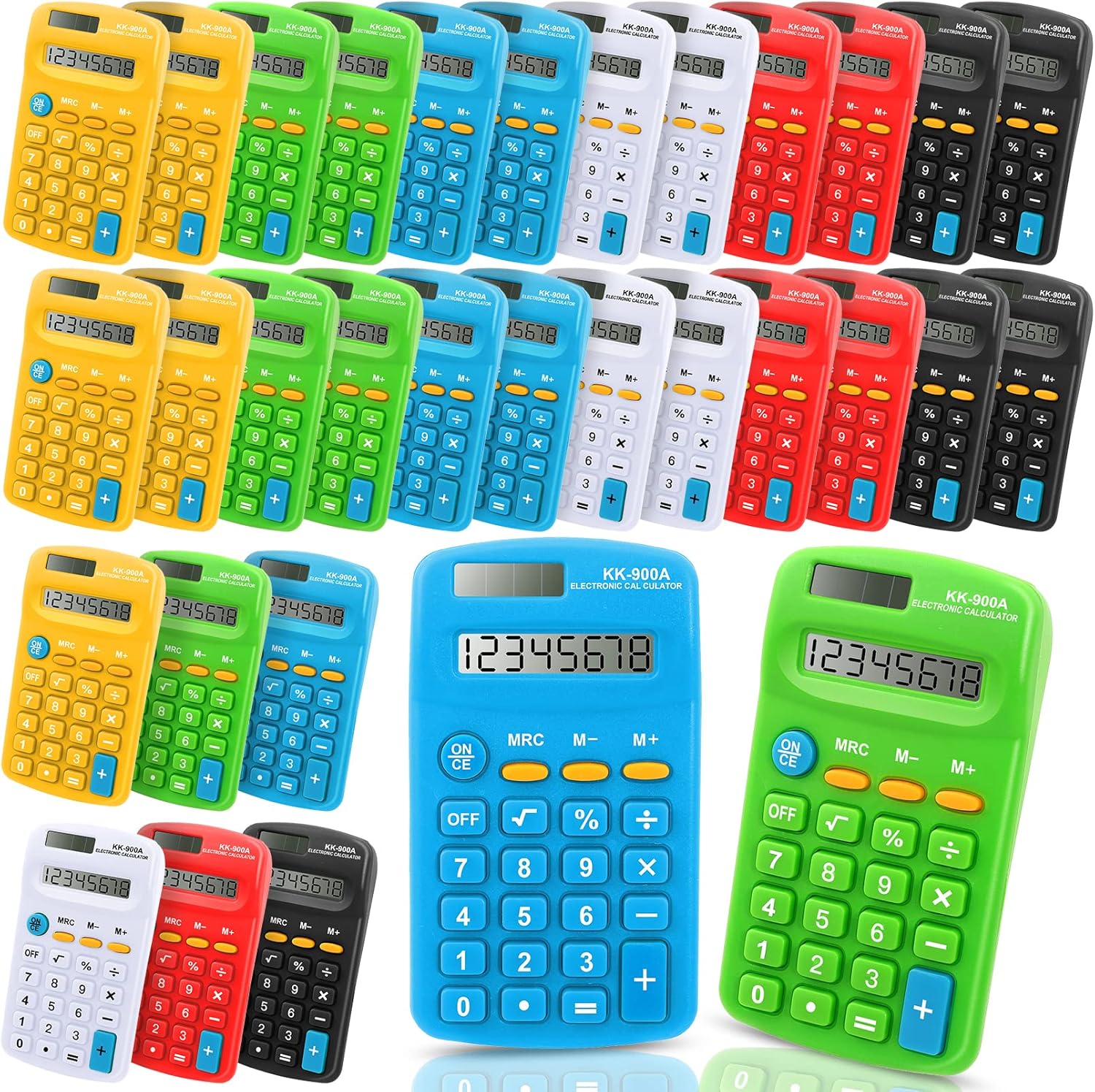 RAIHOMKIT 30 Pack Pocket Calculator,Mini Calculator Pocket Size,8 Digit Display
