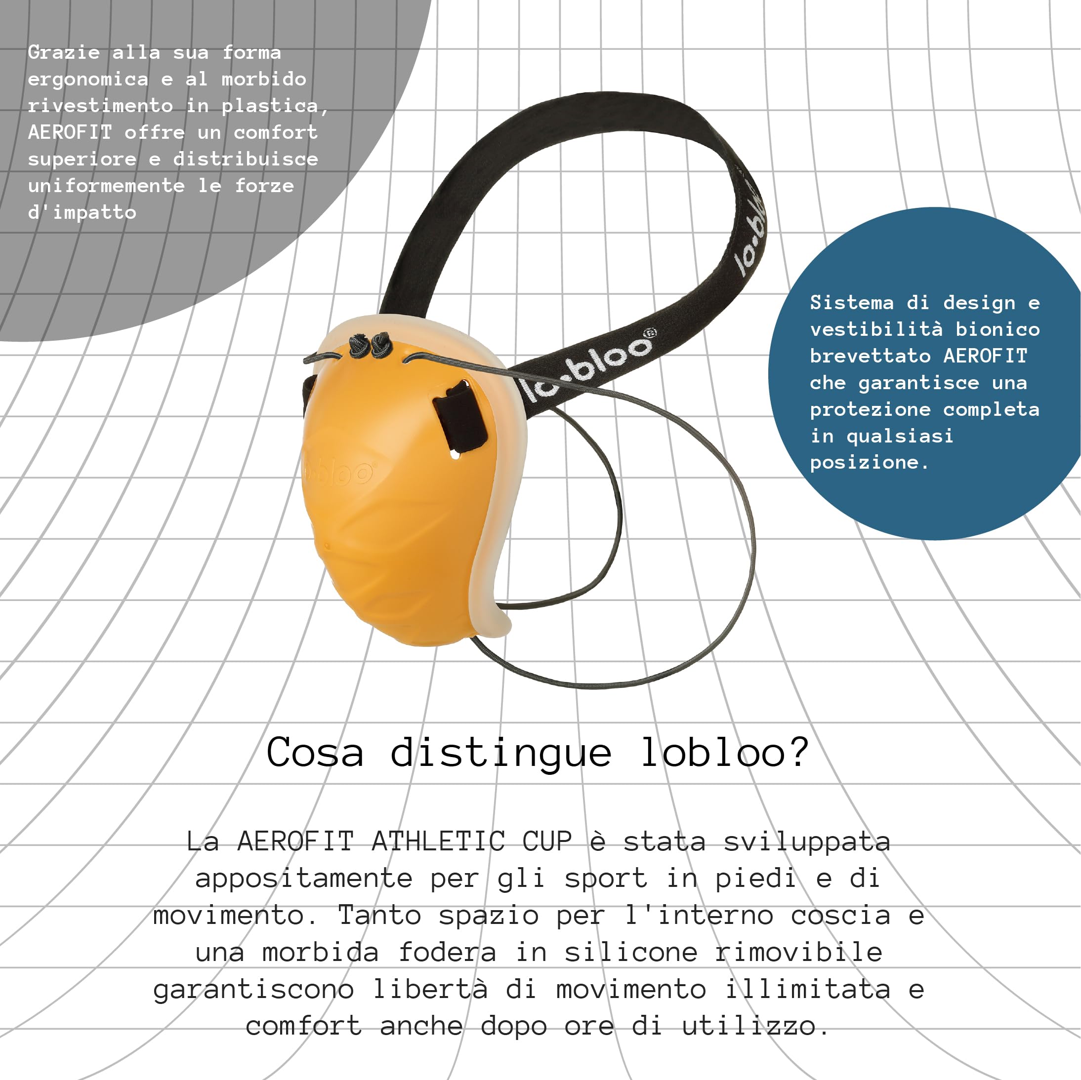 lobloo Aerofit Patented Athletic Groin Cup for Stand-Up Sports as Kick Boxing, Karate, Hockey, Baseball