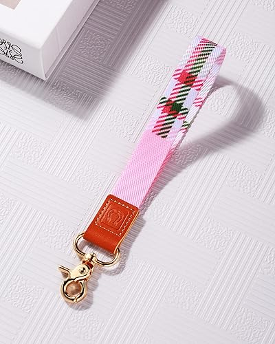 Miniatura 3 de AMETHUARTZ Cordón de muñeca para llaves, correa de pulsera, soporte para llavero, bonito llavero de identificación, tarjetero