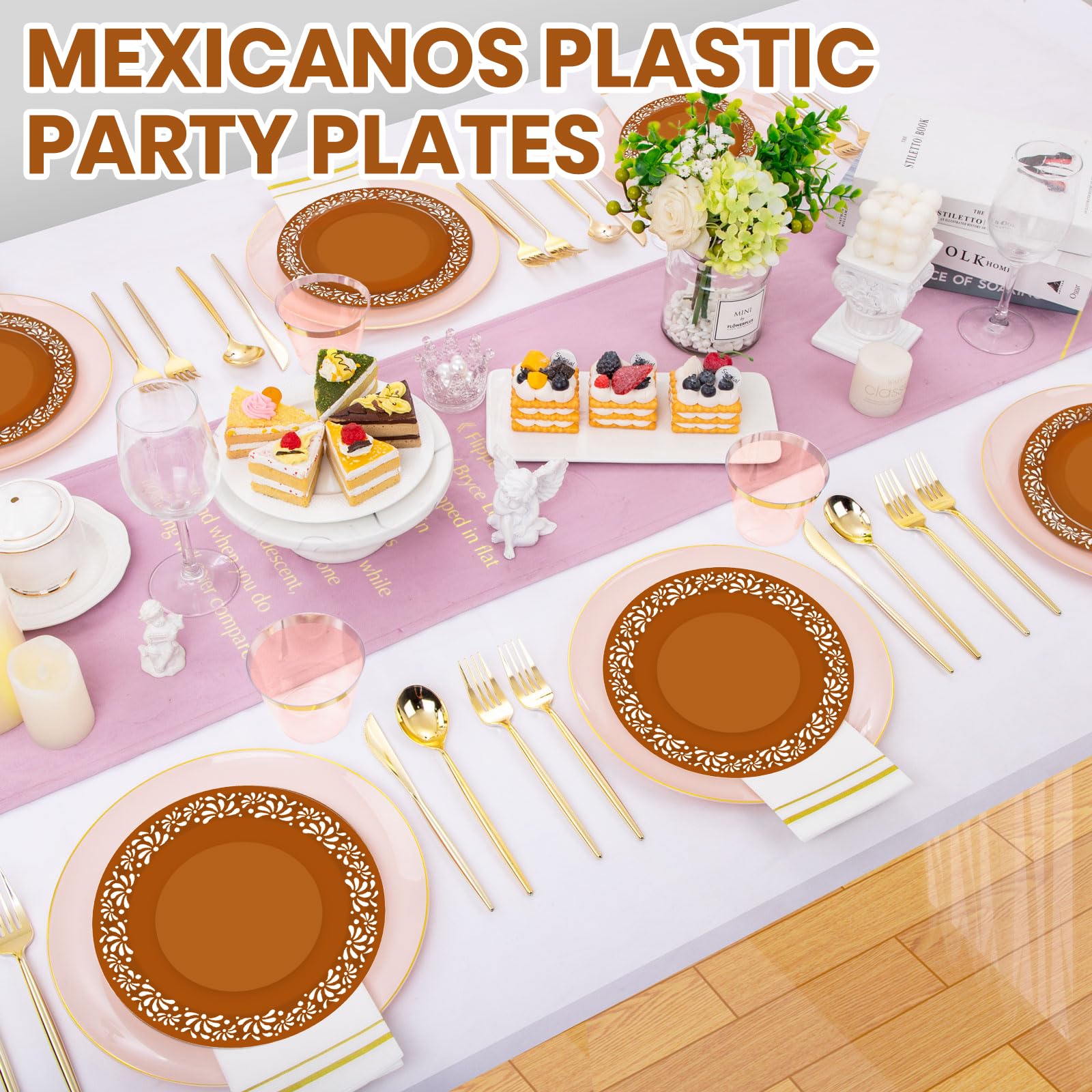 Mexikanische Pappteller 'Cielito Lindo' – Wasserdicht, 17,8 Cm, Perfekt Für Fiestas