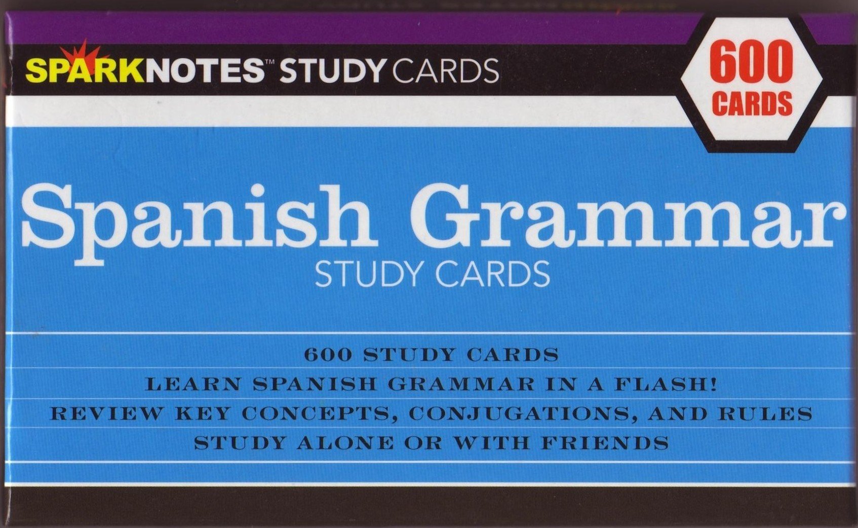 Spanish Grammar Study Cards - Sparknotes Study Cards
