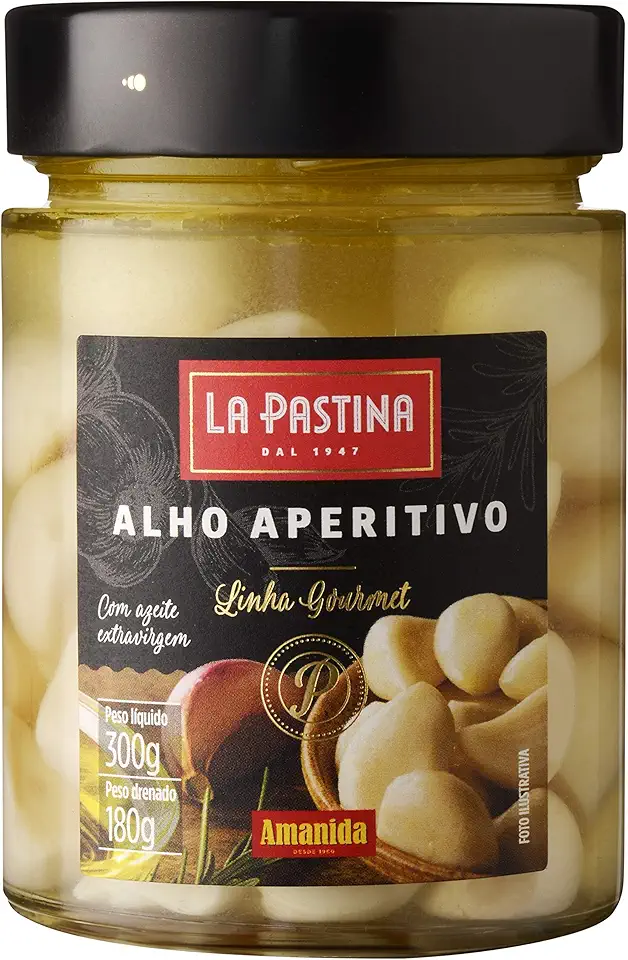 La Pastina Alho Aperitivo Com Azeite De Oliva Extravirgem Peso Drenado 180G