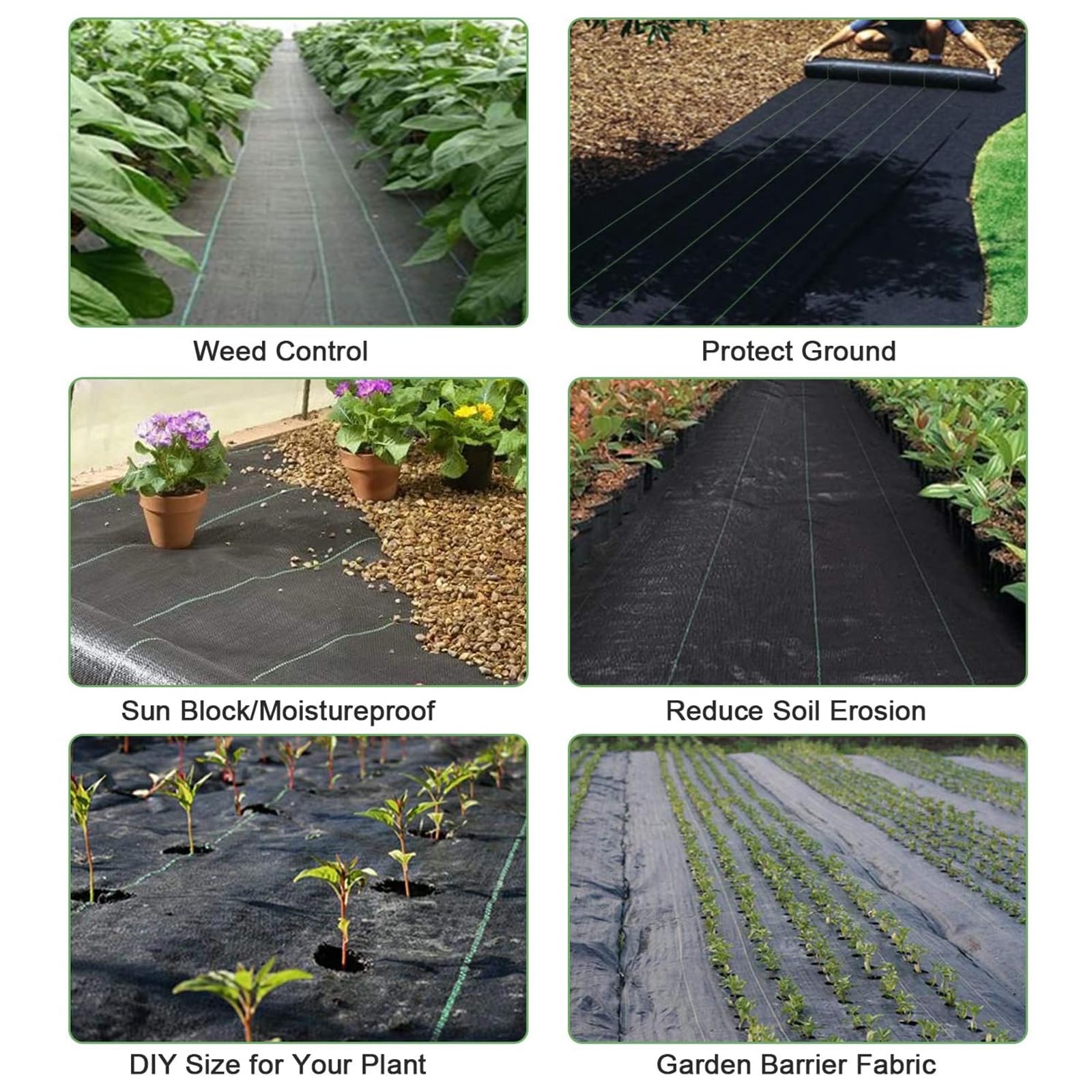 Dripex Telo Pacciamatura 4mx10m 90g/m² Tessuto Anti Erbacce Giardino